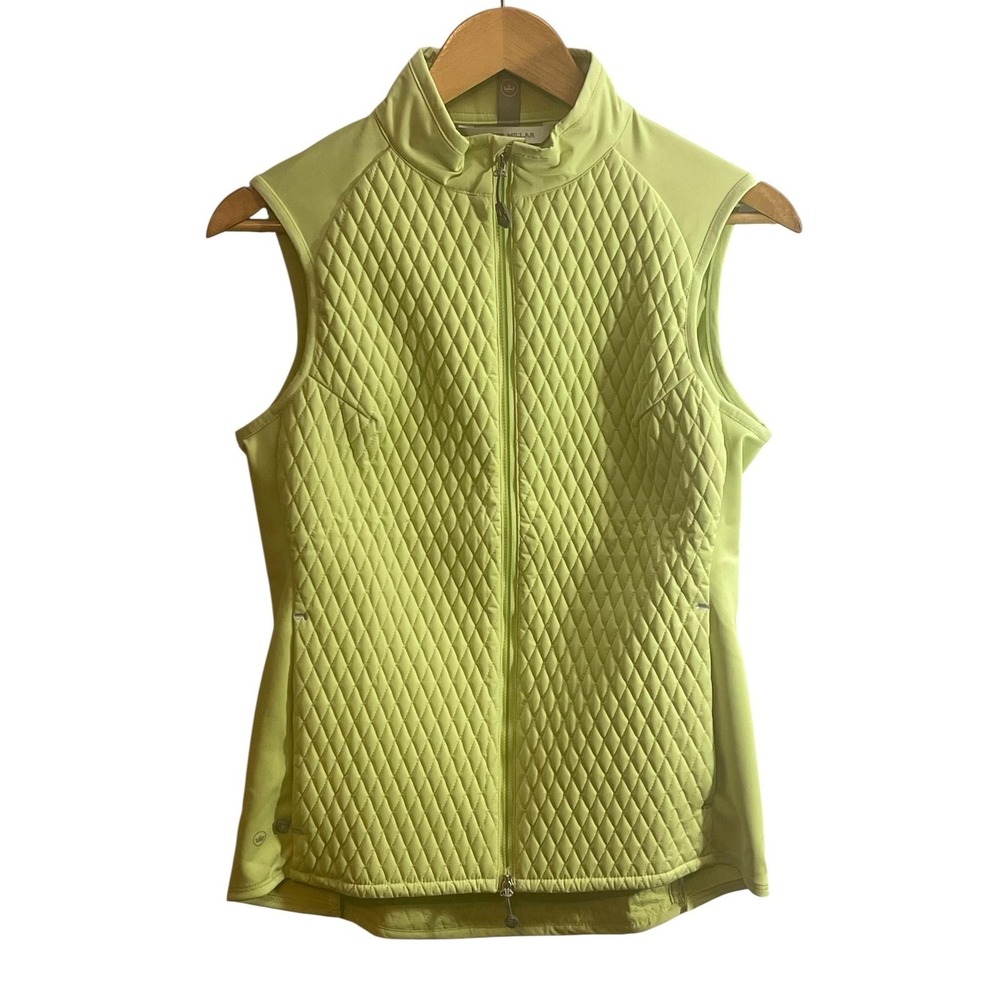 Peter Millar Vest Womens Small Fuse Diamond Quilt Hybrd Full Zip Insulated Golf